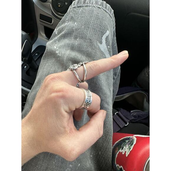 Infinity Ring Sterling Silver .925 - Picture 2 of 5